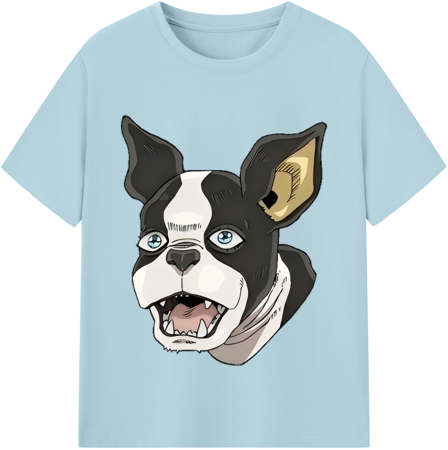 （画像用） ジョジョの奇妙な冒険 イギー JoJo's Bizarre Adventure Iggy 綿100％半袖Tシャツ（フロントプリント）